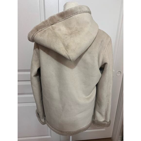 Esprit Faux Shearling Cream Jacket - Picture 9 of 16